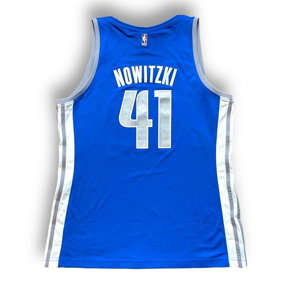 Adidas NBA 4 Her Jersey Dirk Nowitzki 41 Dallas Mavericks Size XL - Picture 2 of 7